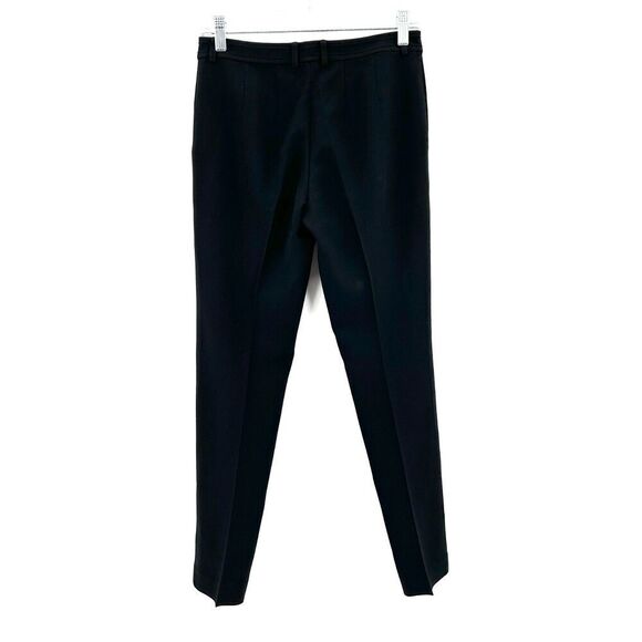 ST. JOHN Caviar Women's Black Slim Skinny Leg Office Trouser Pants Size 0 - Picture 2 of 6